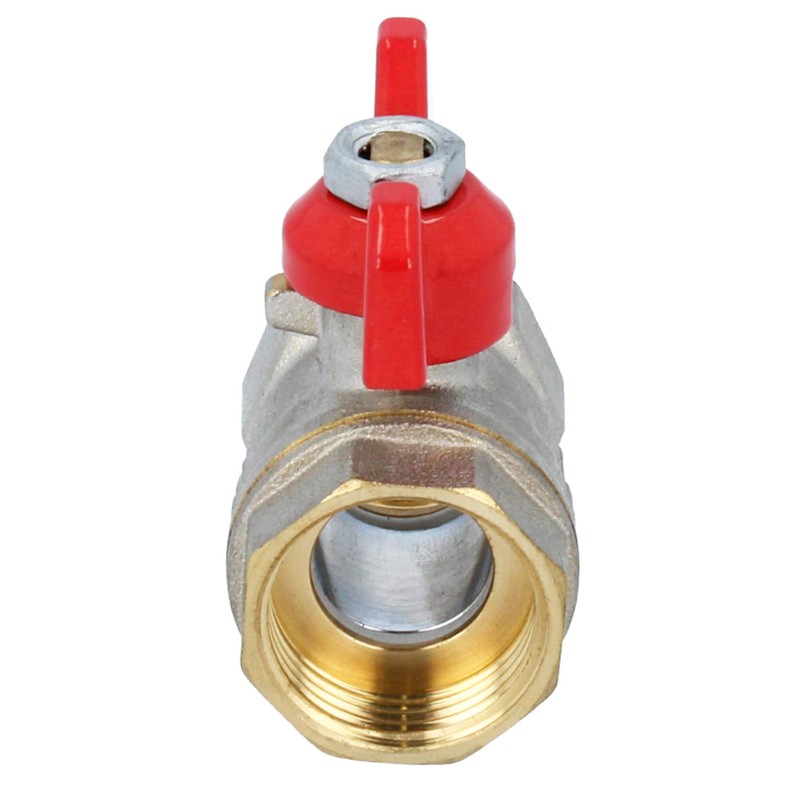 GOSHE Standard Butterfly Handle Ball Valve Brass 1/2" Thread Water