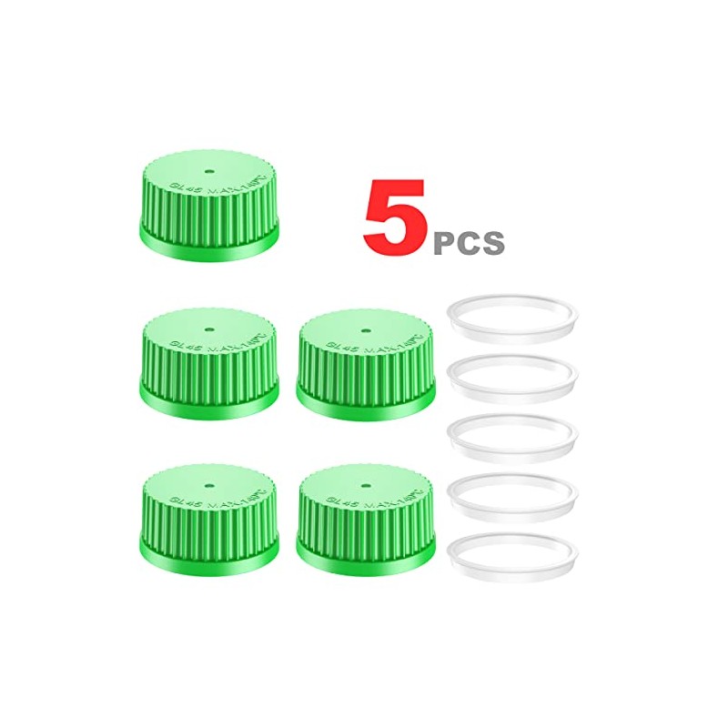 Ks-Tek GL45 - Juego de 5 tapas de rosca con