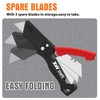 XW Utility Knife Set, Retractable Box Cutter and Folding Utility