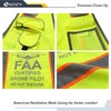 JKSafety 9 Pockets FAA Licenced Drone Pilot Hi-Vis Retro-Reflective Safety