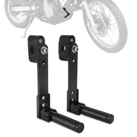 Motorcycle Highway Foot Pegs,Adjustable Adventure Crash Bar Footpegs 7/8"-1.25" Folding Mount CNC Universal for KLR 650 Tenere 700 DR650 XR650L TW200 CRF300L V-storm 390/790/890/1290 ADV Dual Sport