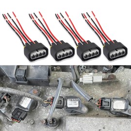4PCS Ignition Coil Connector - Compatible with L4 2.4L Camry Toyota Lexus Scion Pontiac Ignition Coil Pack Connector Harness - Standard 4 Ports Ignition Coil Wire