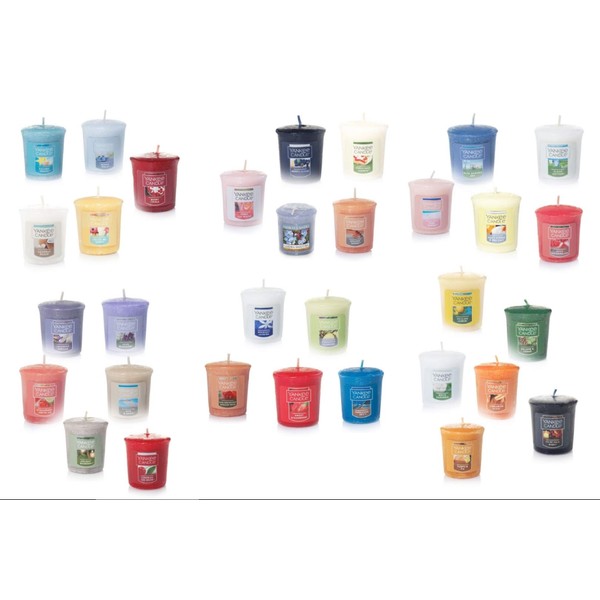 Yankee Candle 5 x Randomly Assorted Official Votive Samplers - Fragrances from The Full Classic Range