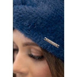 VIVISENCE Women's Winter Headband Made of Soft Fluffy Yarn with Perfect Fit for Optimal Ideal for Cool Autumn Days and Stylish Design Model 7093, black