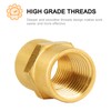 Pipe Fitting, SUNGATOR Brass Air Fitting, Coupling, 1/4" x 1/4"