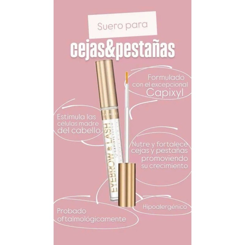Máscara De Pestañas Doble Lahs+serum Con Capixyl/ Farmasi Negro