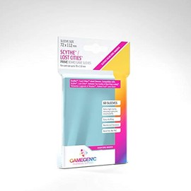2 Packs Gamegenic Prime Board Game Sleeves 60ct Scythe Lost Cities Size Card Sleeves Individual Pack
