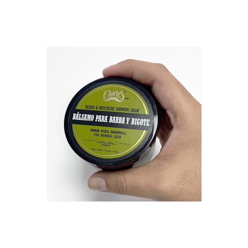 Charle's - Bálsamo de Crecimiento Para Barba y Bigote, Adicionado