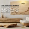 BoostArea Dimmable Floor Lamp,30W 3000LM Super Bright LED Torchiere Standing