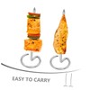 MAGICLULU Stainless Steel BBQ Skewers Vertical Design 10pcs Metal Skewers