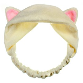Etude House My Beauty Lovely Etti Hair Band / Cute Cat Ear Hair Band Running Man - Beige