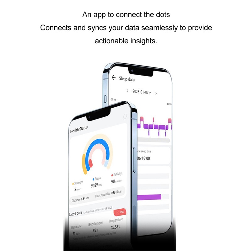 Health Fitness Tracker Smart Ring Bluetooth Connection IPX8 Waterproof Rechargeable