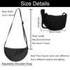 Crescent Bag for Women Men Small Nylon Crossbody Lightweight Shoulder