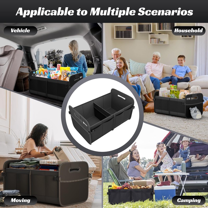 Sposuit Trunk Organizer for Car - 70L Collapsible Car Storage