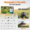 7.5‘’ ATV Sprayer Boom with 6 Nozzles, Stainless Steel Detachable