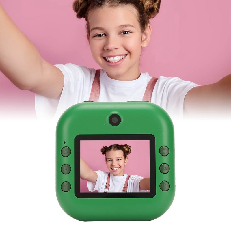 Kids Printer Camera DIY Doodle Thermal Printing Cartoon Dinosaur Appearance