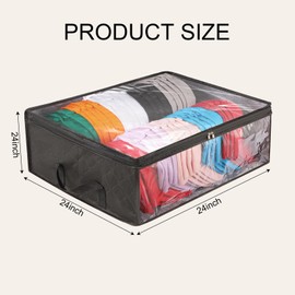 ANLIOTO 2 Pcs Hat Organizer for Baseball Cap, Hat Storage Bags with Carry Handles Hat Holder Rack for Closet Travel Hat Organizer