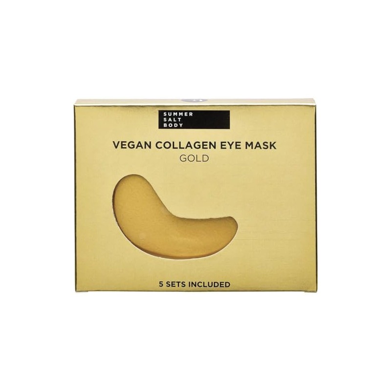 Summer Salt Body, Vegan Collagen Eye Mask Gold