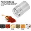 5PCS Seasoning Bottle Stainless Steel Spice Shaker with Rotating Cover