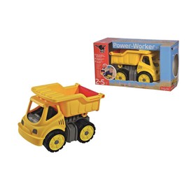 BIG - Power Worker Mini Dumper - Tipping Vehicle Suitable as a Sand Toy and for the Children's Room, Tyres Made of Soft Material, Perfect for Travel, for Children from 2 Years