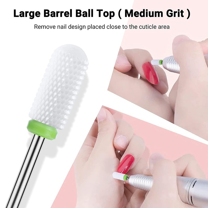 MelodySusie 4 x Ceramic Nail Cutter Bits Set Nail Cutter