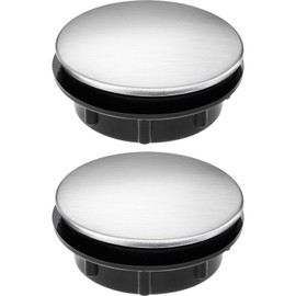 Tatuo 2 Pack Sink Hole Plug Sink Tap Hole Cover Kitchen Faucet Cover Stainless Steel(1-1.4 Inch Diameter, 0.55 Inch Height)