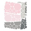WANDfee Wall Sticker Dots I Pastel Pink Grey I Wall