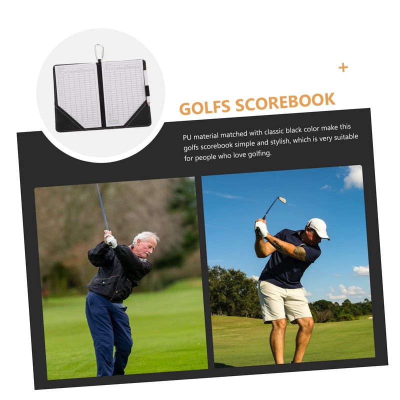Kisangel 3 Pcs Golf Scorebook Holder Golf Scorecard Protector Stylish