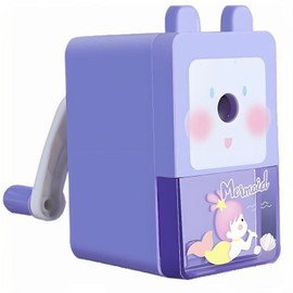 Manual Pencil Sharpener Hand Pencil Sharpener Pencil Sharpener for Standard Pencils,Colored Pencils,and Makeup Pencils,for Classroom,Home,Office Use (Mermaid)