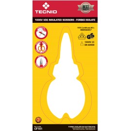 Insulated Electrician's Scissors 1000 V Red and Yellow