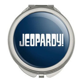 GRAPHICS & MORE Jeopardy Classic Logo Compact Travel Purse Handbag Makeup Mirror