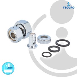 tecuro Tap Counter Fittings 1 Inch Union Nut x 3/4 Inch Female Thread