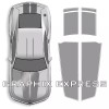 Avery SILVER - Camaro RACING STRIPES Rally Decal 2010-2015 Chevy