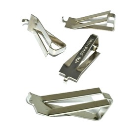 Frameless Frame Clips Large Picture Photo Frame Fixing Glass Spring Clips 7.5mm Swiss C Clips Pack of 8