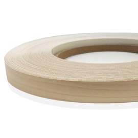 Edge Supply Hard Rock Maple Melamine 13/16 inch X 250 ft roll Edge Banding – Pre-glued Flexible Edging – Easy Application Iron-On Edging for Cabinet Repairs, Furniture Restoration