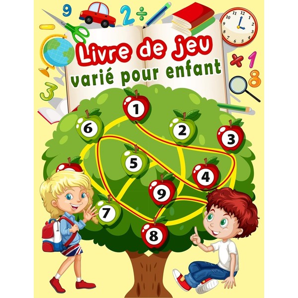 Livre de jeux varié pour enfant: Mots Mêlés, Sudoku, Mots