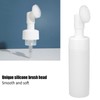 Foaming Bottle with Brush, White Facial Cleanser Foam Bottle, Fastening