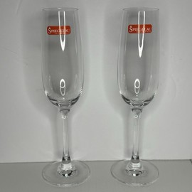 Spiegelau Champagne Glasses9” Crystal Flutes Sparkling Wine 6oz • New Set Of 2