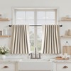 Blackout Curtains 24 Inch Long for Bedroom, Oatmeal 2 Panels
