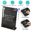 2PCS Black Acrylic Weekly Dry Erase Board with Stand for