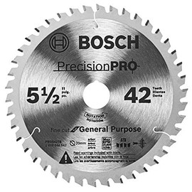 Bosch PRO542TS5-1/2 In. 42-Tooth Precision Pro Series Track Saw Blade