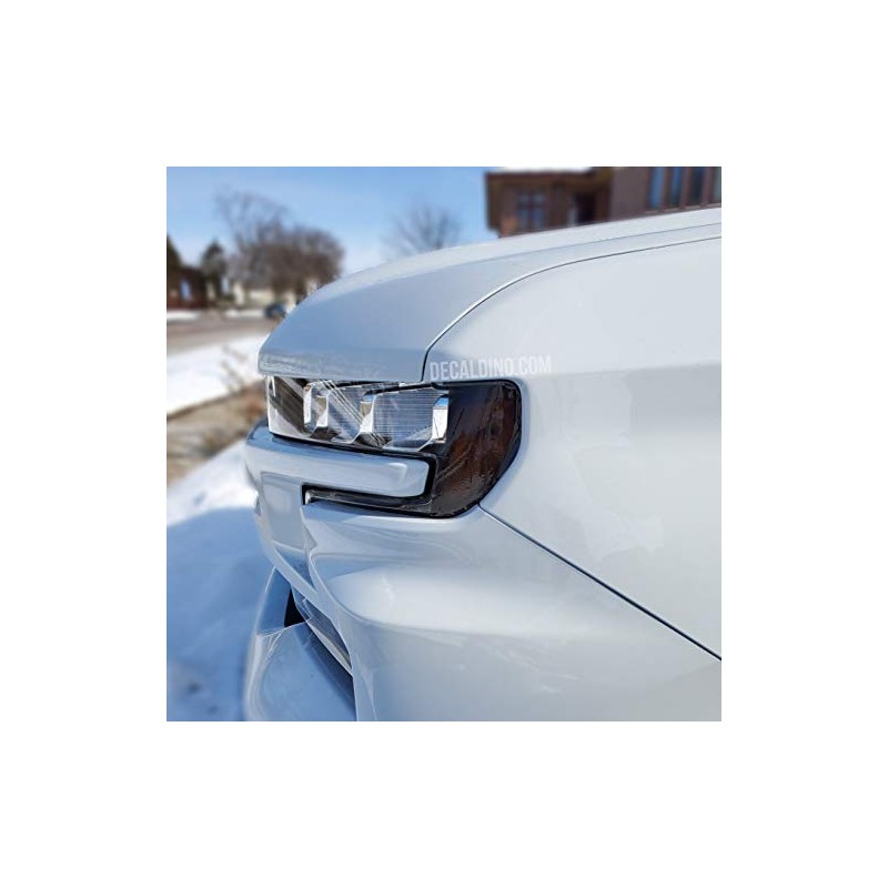 Smoke Tint Overlays Fits 2019-2021 Silverado 1500 Headlight Reflector (Dark