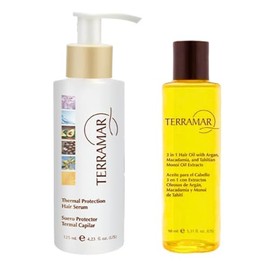 Terramar kIT Planchado Perfecto + Suero Protector Termal Capilar 125 + Oleo para el Cabello 3 en 1 98 ml