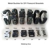 Paquete de 2 pulseras de aleación de metal resistente con