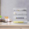 Sorbus Acrylic Storage Containers - 2 Pack, Stackable Storage Bins