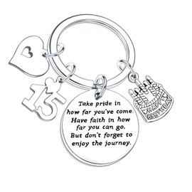 Nfyxcaz Happy Birthday Gifts Birthday Keychains For Women Men Friends Jewellery Presents For Mum Grandmother Teen Girls(15th Birthday)