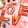 Hushee 4 Pcs Valentine's Day Love Letters Charcuterie Board Serving