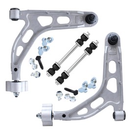 Detroit Axle - Rear Upper Control Arms Kit for 2002-2005 Ford Explorer Mercury Mountaineer, 2003-2005 Lincoln Aviator 2 Upper Control Arms with Ball Joint 2 Sway Bar Links Replacement