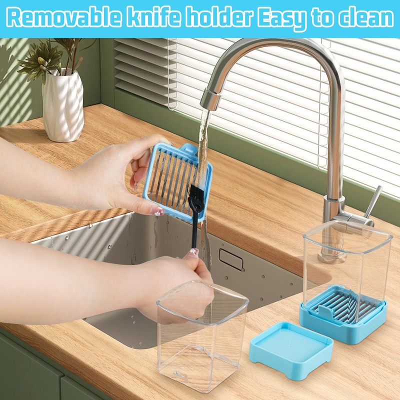 Upgraded Fruit Slicing Cup with Removable Blade & Push Plate