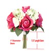Admired By Nature 9 Stems Artificial Rose Hydrangea Mixed Bouquet,